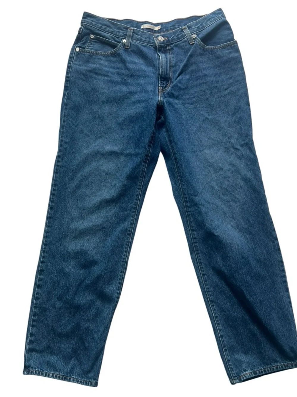 Levi’s 94’ Baggy Mid Rise Classic Straight Leg 100% Cotton Denim Jeans Sz 32